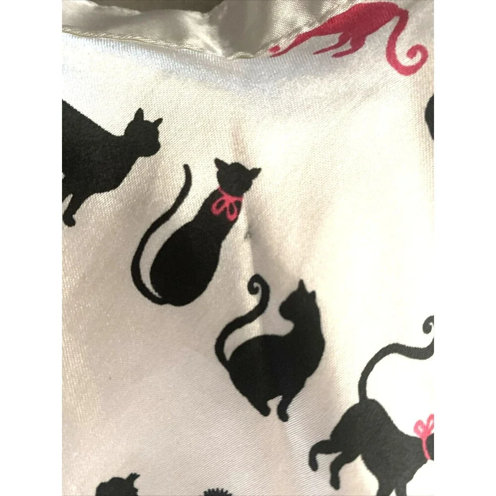 Gymboree Girls City Sidewalk Kitty Cat Pink Black Twirl Skirt Satin Sz 5